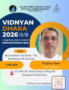 Vidnyan Dhara 2026 – Mega Science Series Celebrating National Science Day